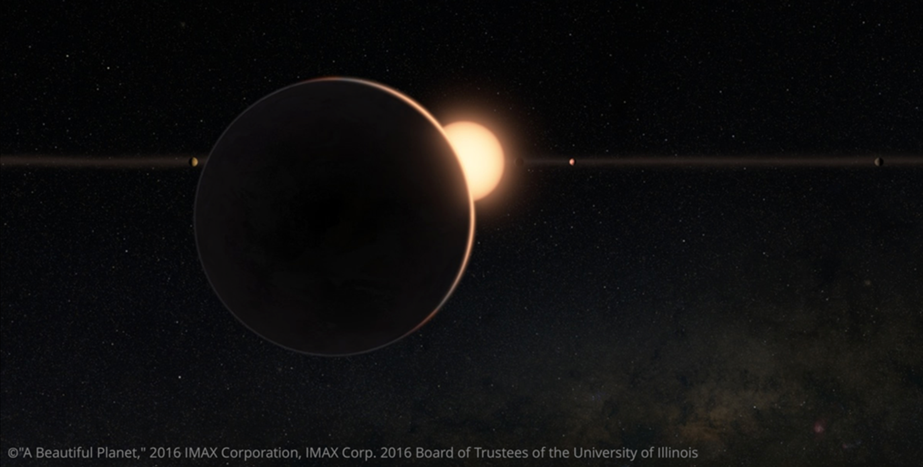 Cinematic visualization comparing cool and hot gas across fifty thousand light years